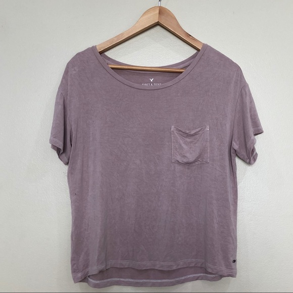 Pink/Mauve Soft & Sexy Tee, S || American Eagle - Picture 1 of 5